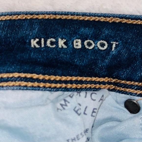 American Eagle Outfitters Cargo Kick Boot Jeans sz 4 - Picture 4 of 10